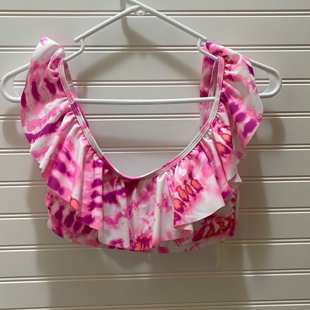 Be SPRING BREAK READY! Breaking Waves Hot Pink Bralette, Swim Top NWT